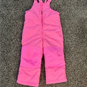 Lands' End Bright Pink Kids Overalls